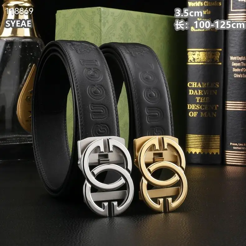 Gucci belt自动带 35mmX100-125cm 8L03